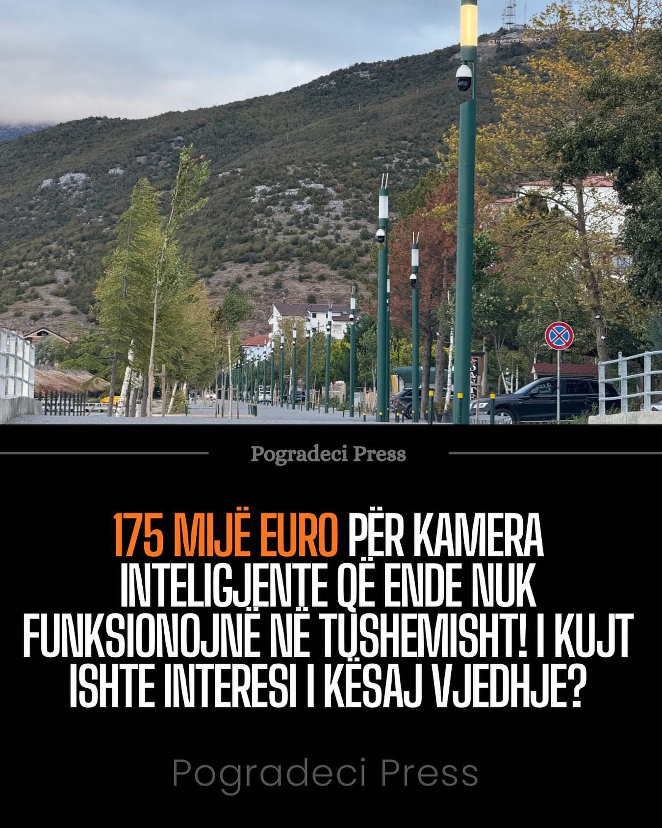 Në Tushemisht, teknologjia moderne është ngritur mbi shëtitore, por dritat janë ende të fikura.