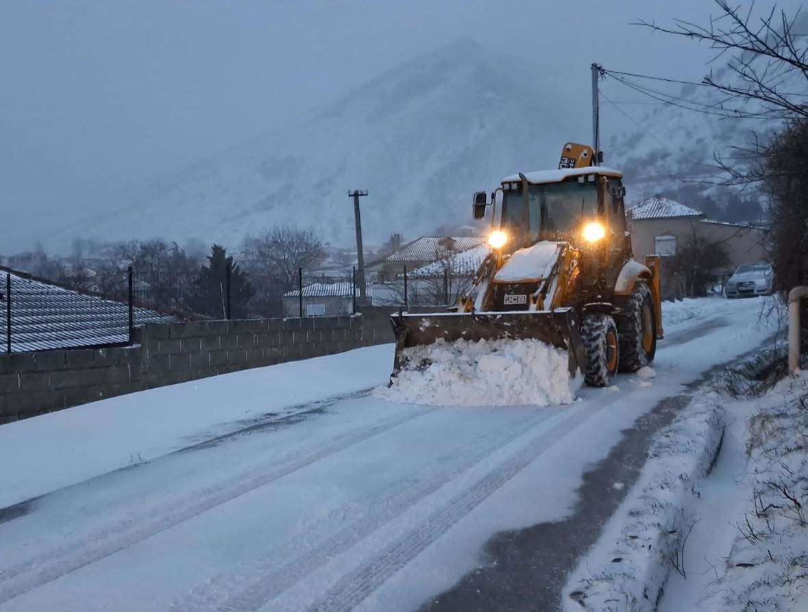 Reshjet e borës në Bashkinë Korçë, situata në terren Reshjet e borës në Bashkinë Korçë, situata në terren