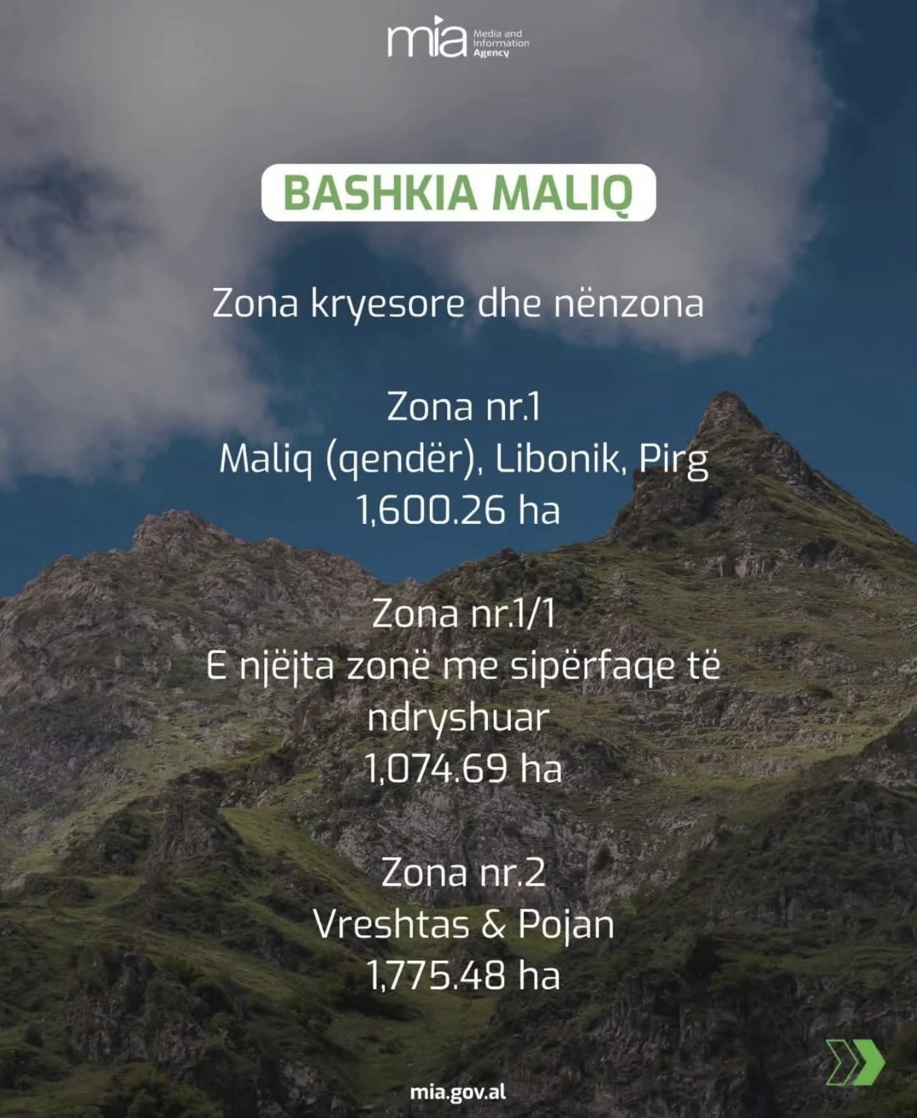 “Paketa e Maleve”, Maliqi dhe zonat e reja të zhvillimit ekonomik