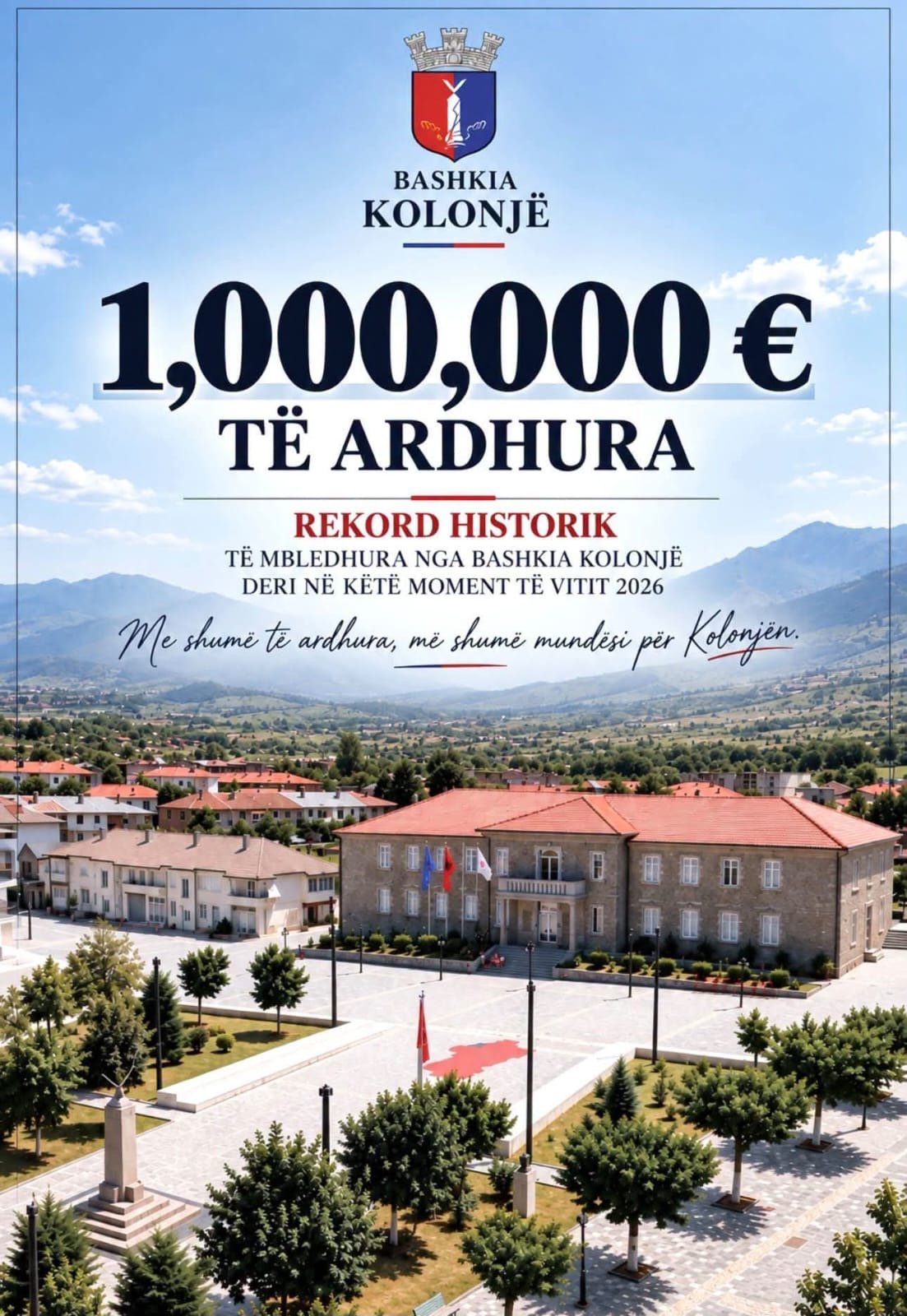 Kolonja rrit të ardhurat e veta, nga 280 mijë euro në 1 milion euro